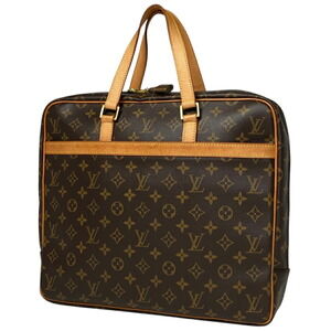 Louis Vuitton Porte Document Pegasus Handbag Briefcase Monogram Brown